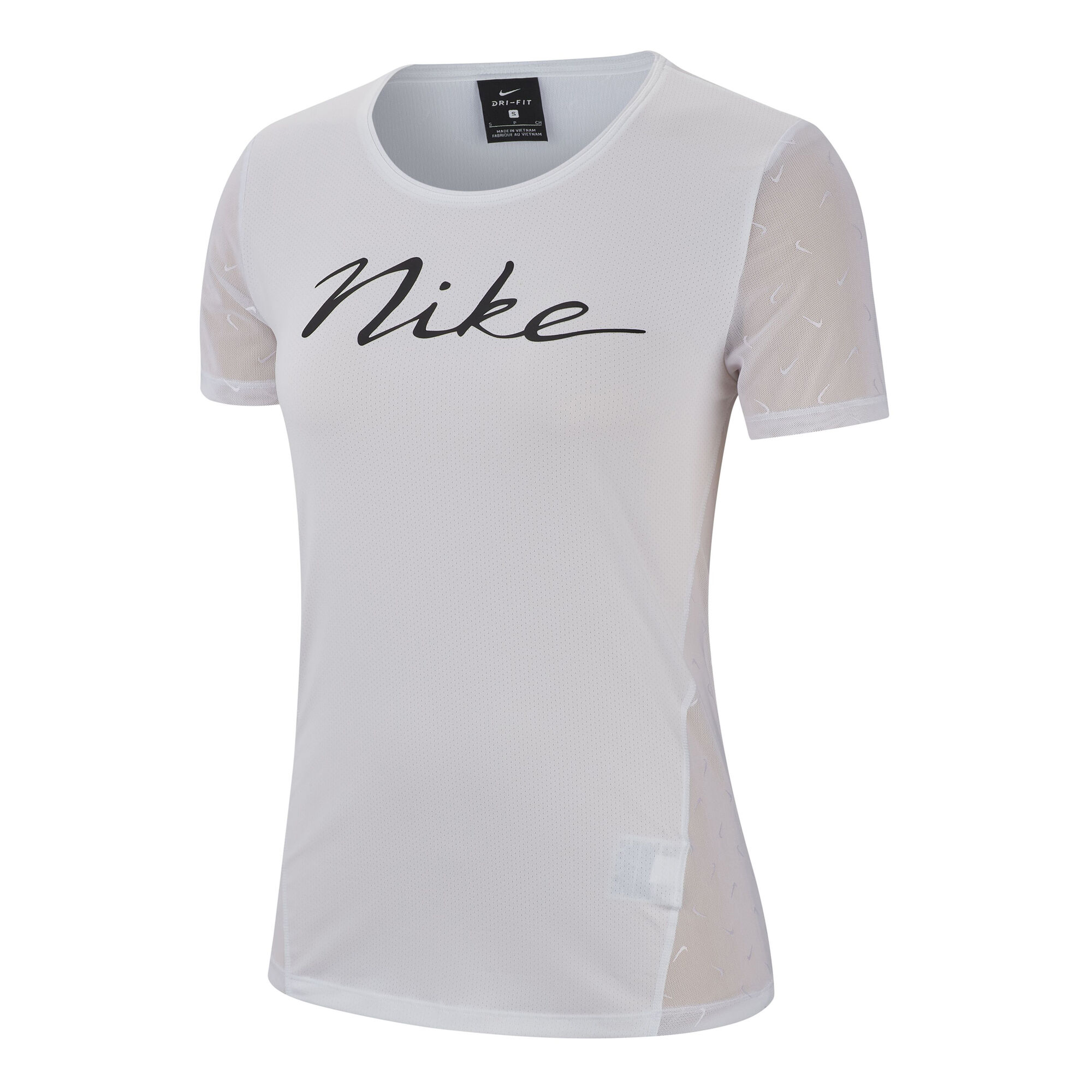 Buy Nike Pro Mini Swoosh T-Shirt Women White, Black online | Tennis ...