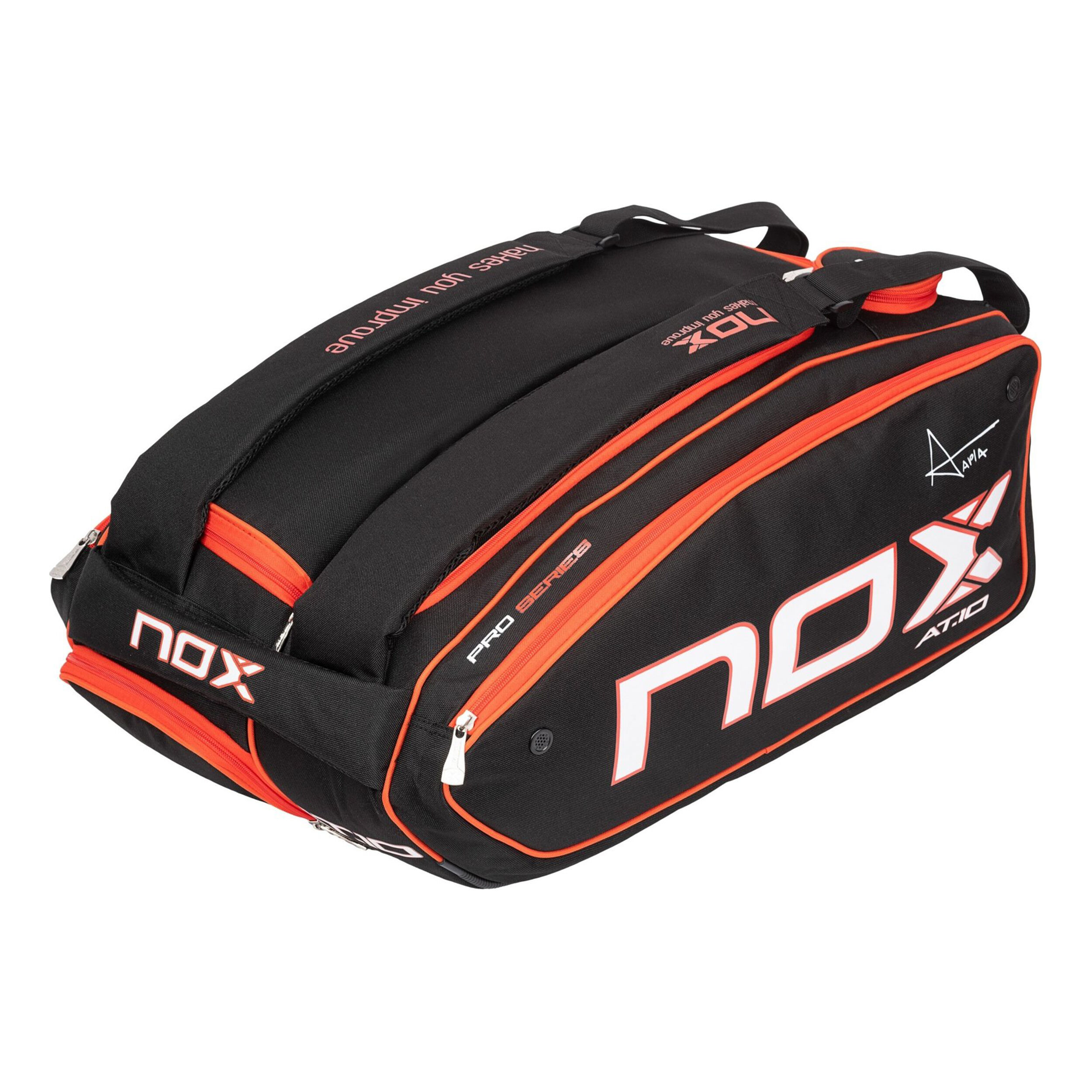 AT10 XXL Padel Racket Bag - Black, Orange