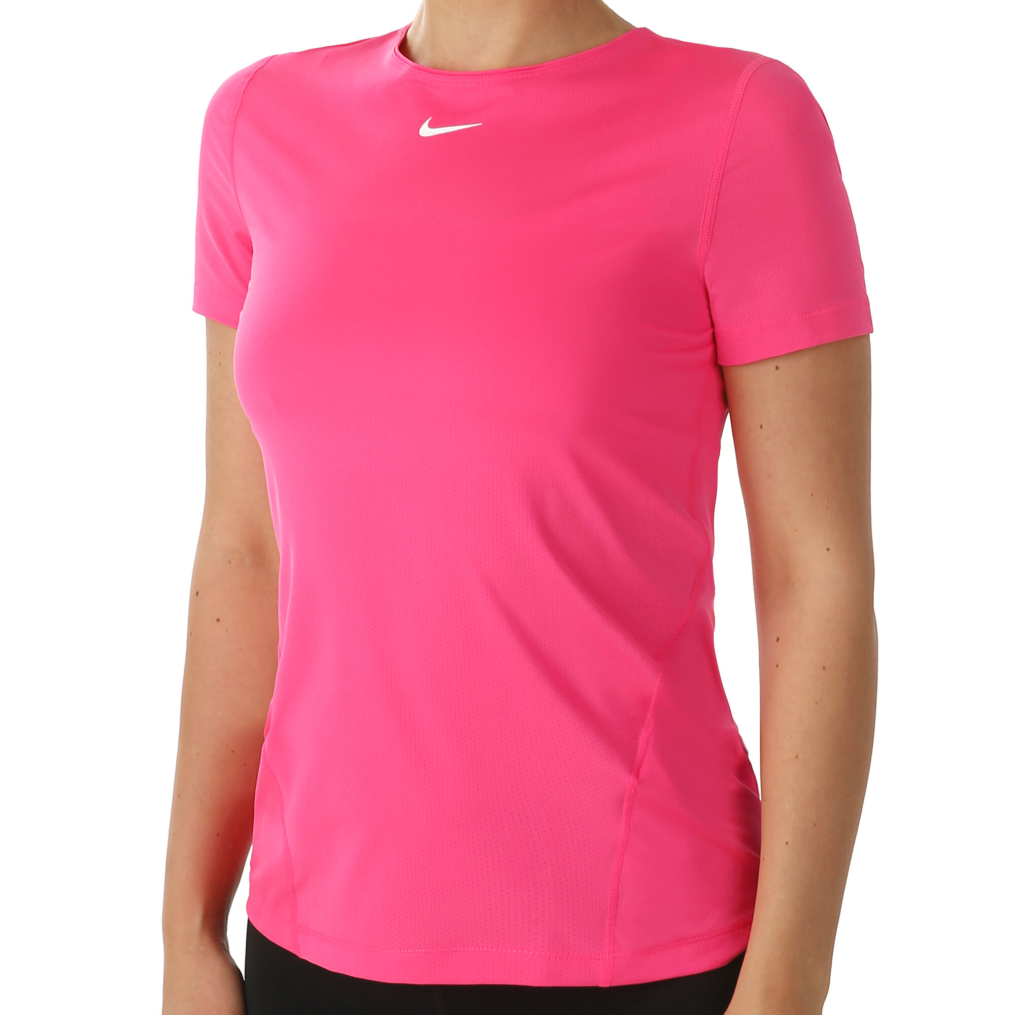 online | Tennis-Point buy Nike Pro T-Shirt Women - Neon Pink, White
