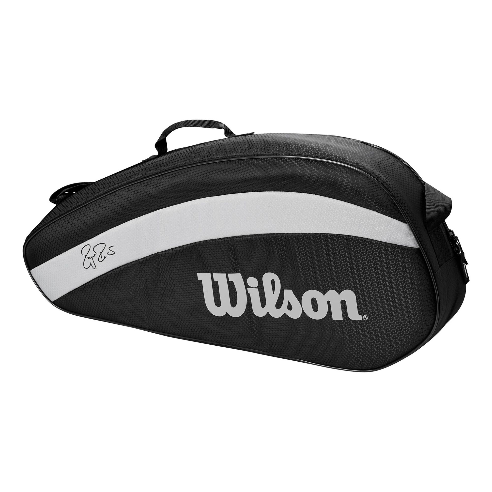 Buy Wilson Roger Federer Team Racket Bag 3 Pack Black, White online ...
