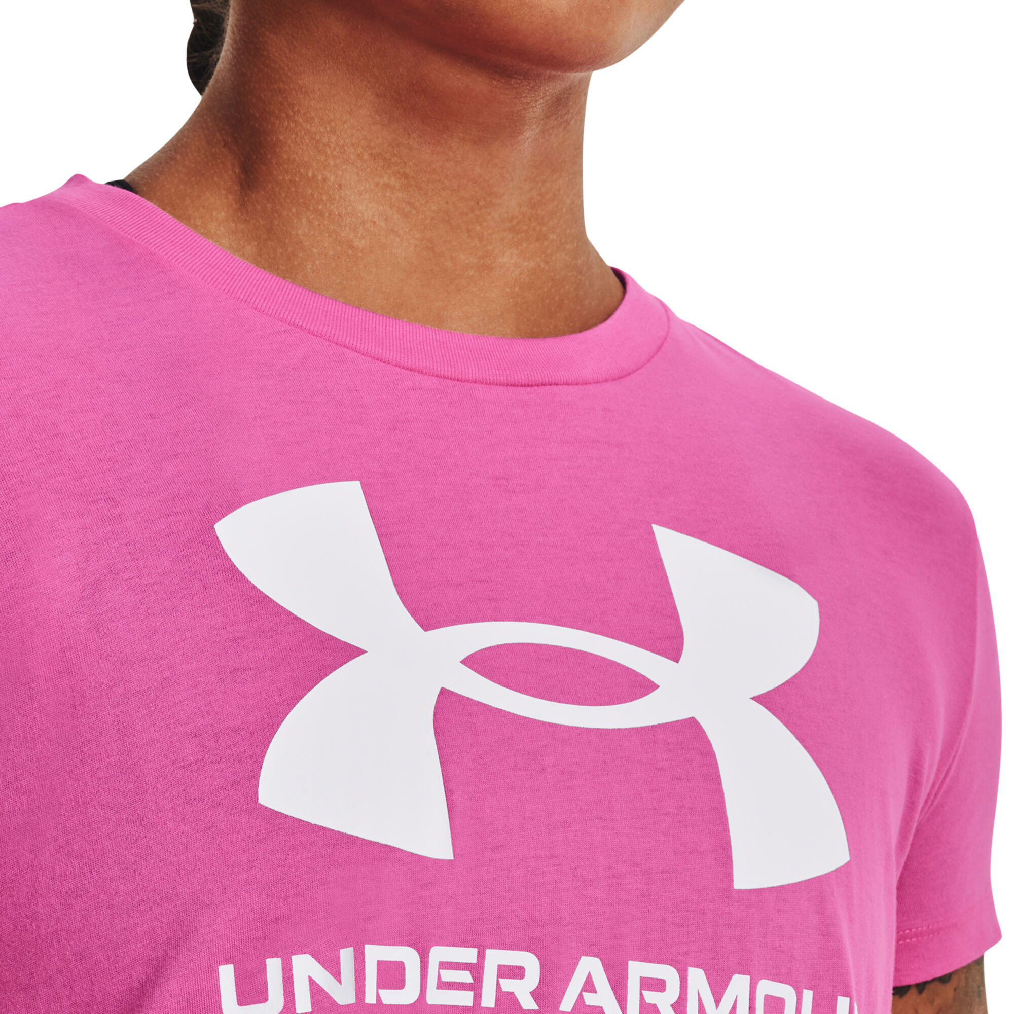 Buy Under Armour Sportstyle Logo Graphic T-Shirt Women Pink, White