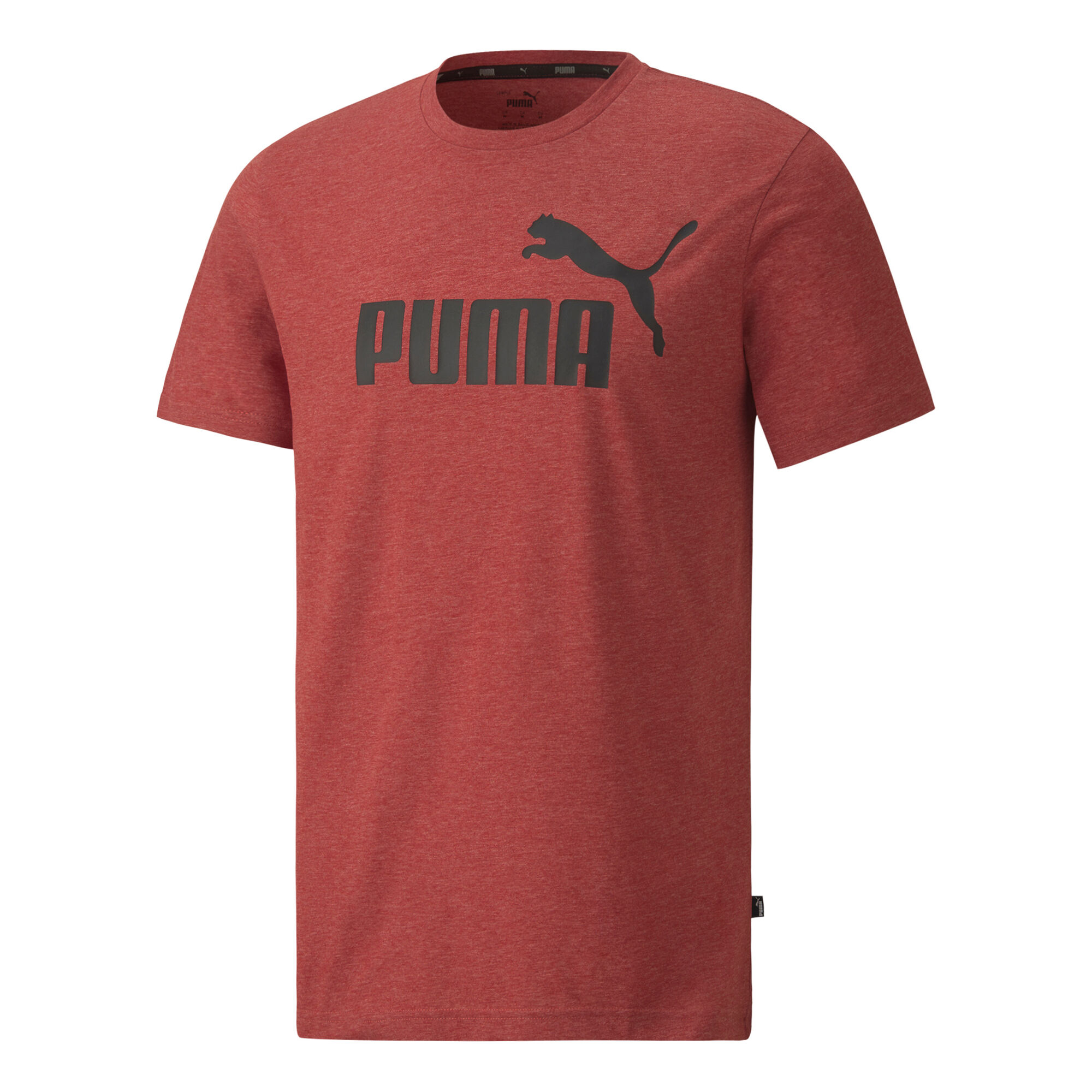 buy Puma Ess Heather T-Shirt Men - Red, Black online | Tennis-Point