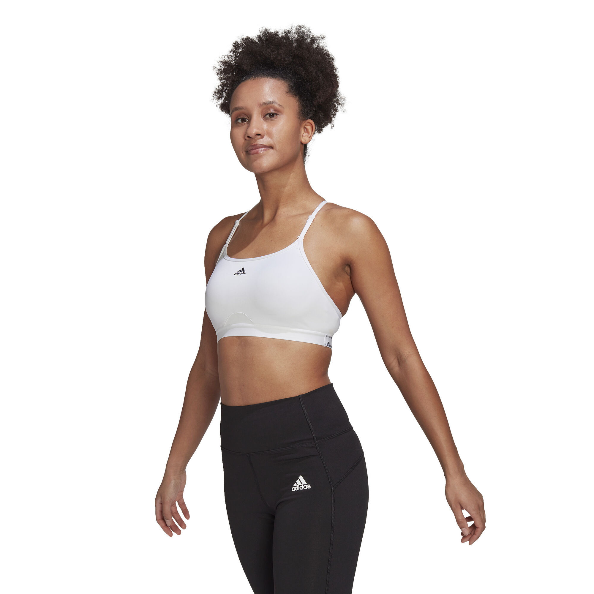 Buy adidas Aeroreact Low-Support Padded Sports Bras Women White online