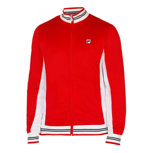 Buy Fila Ole Functional Training Jacket Men Red, White online | Tennis ...