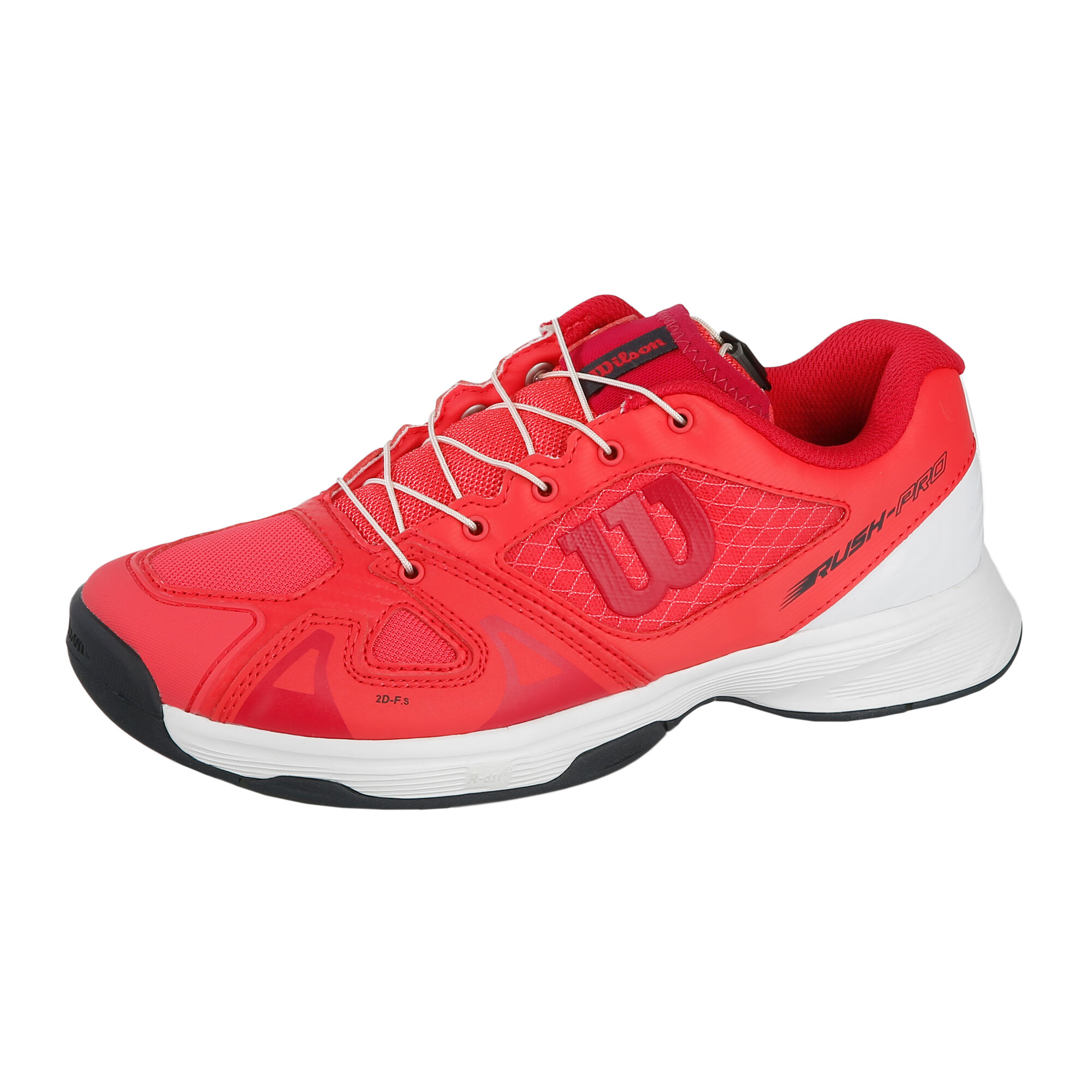 buy Wilson Rush Pro QL All Court Shoe Kids - Red, White online | Tennis ...