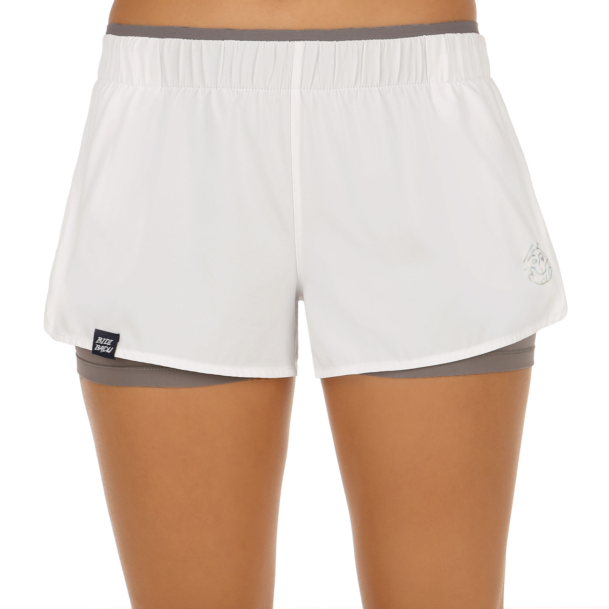 Buy BIDI BADU Nica Tech 2 In 1 Shorts Women White, Grey online | Tennis ...