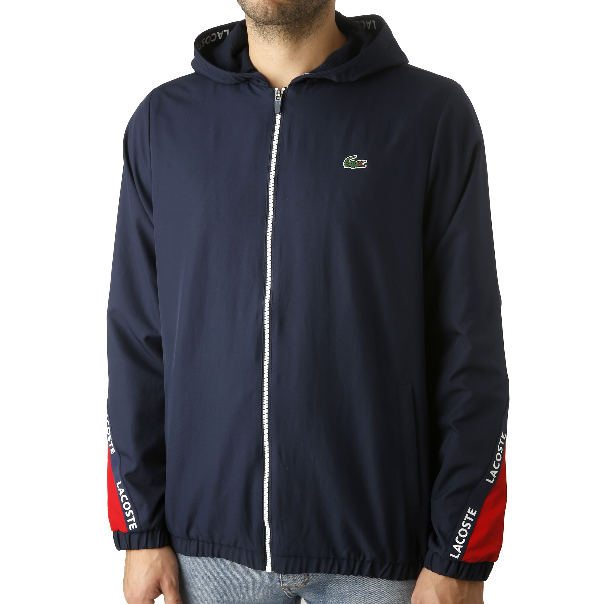 Buy Lacoste Training Jacket Men Dark Blue, Red online | Tennis Point UK