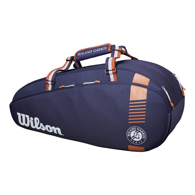 buy Wilson Roland Garros Team Racket Bag 6 Pack - Blue ...