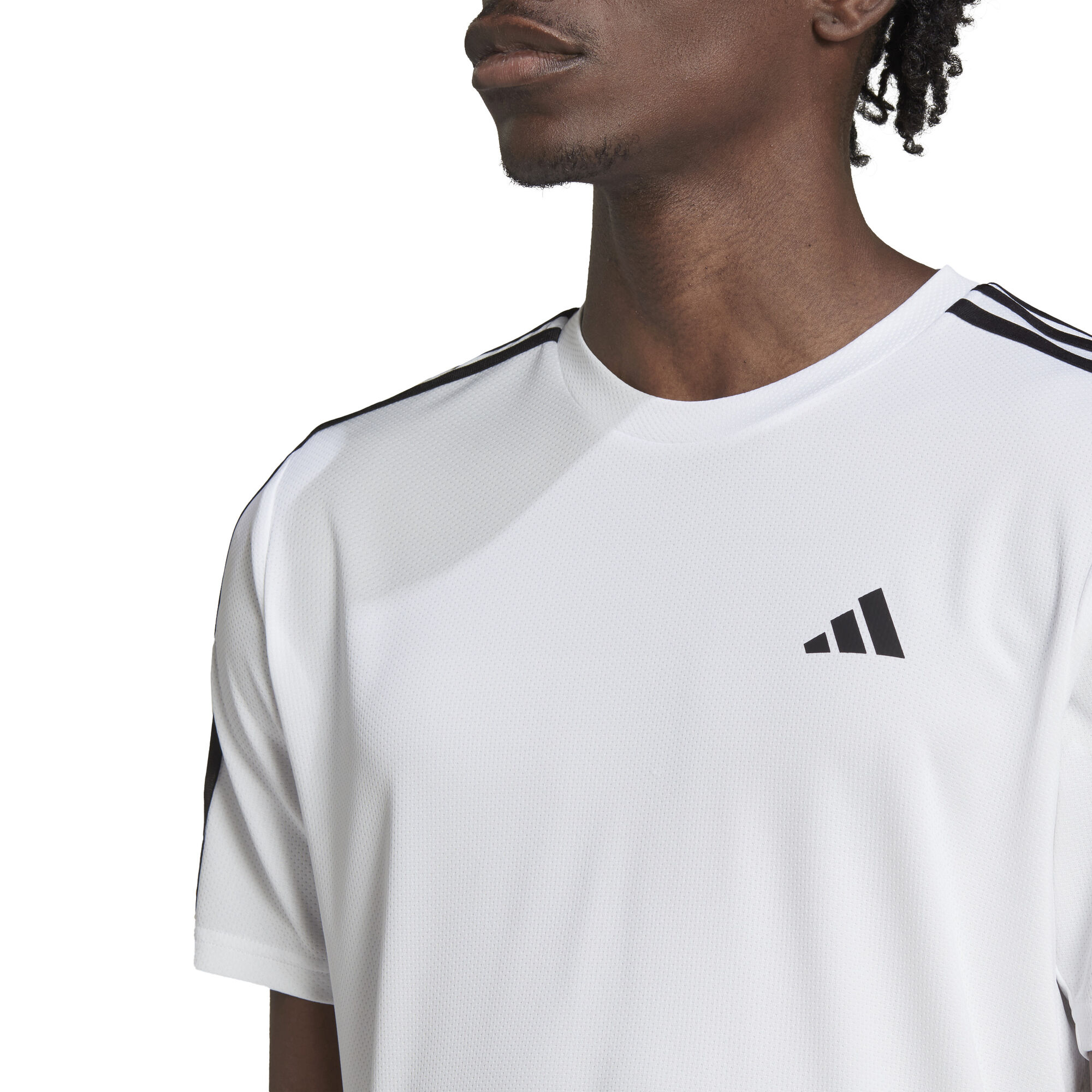 Buy adidas Essentials Train 3-Stripes Training T-Shirt Men White, Black  online | Tennis Point UK