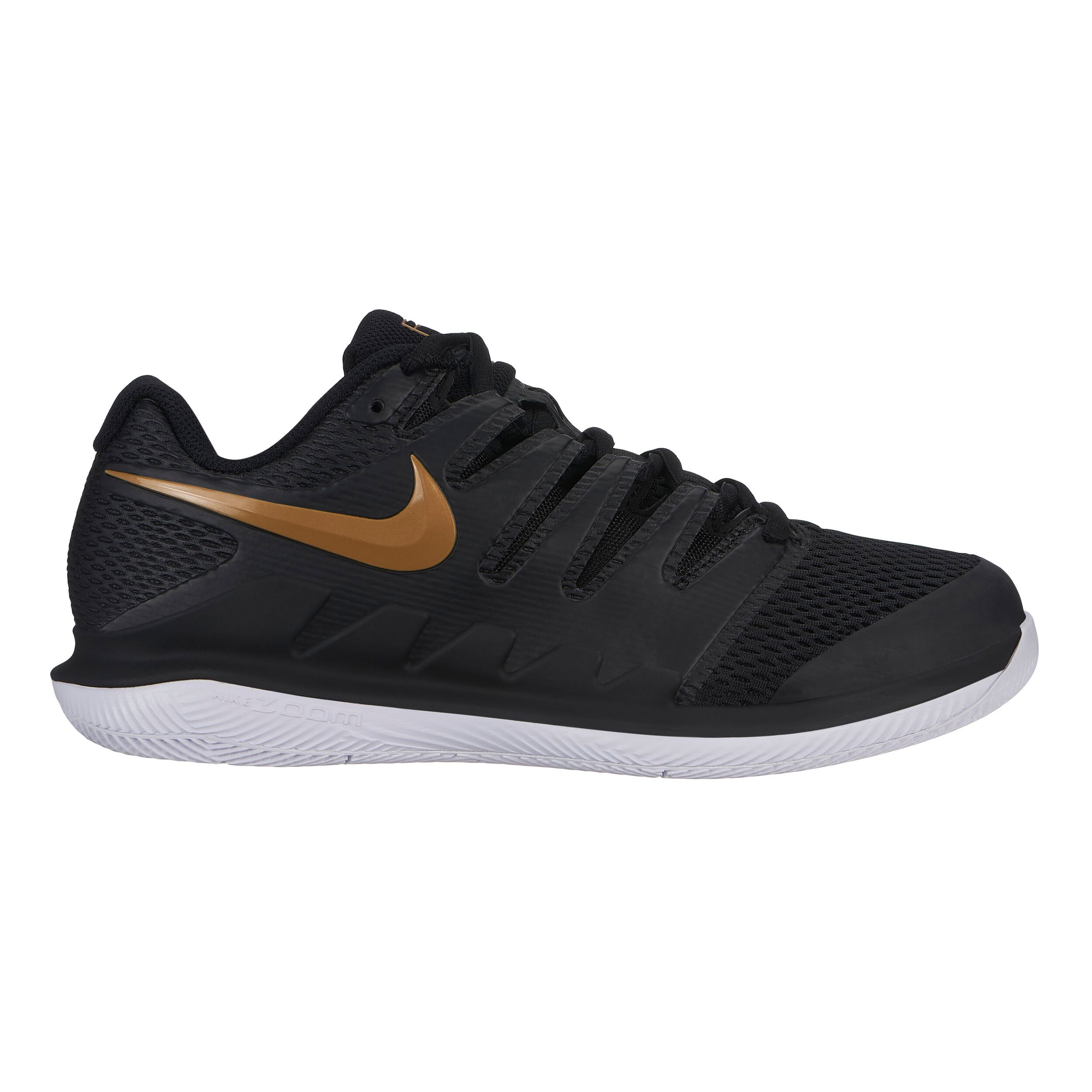black and gold nike womens tennis shoes