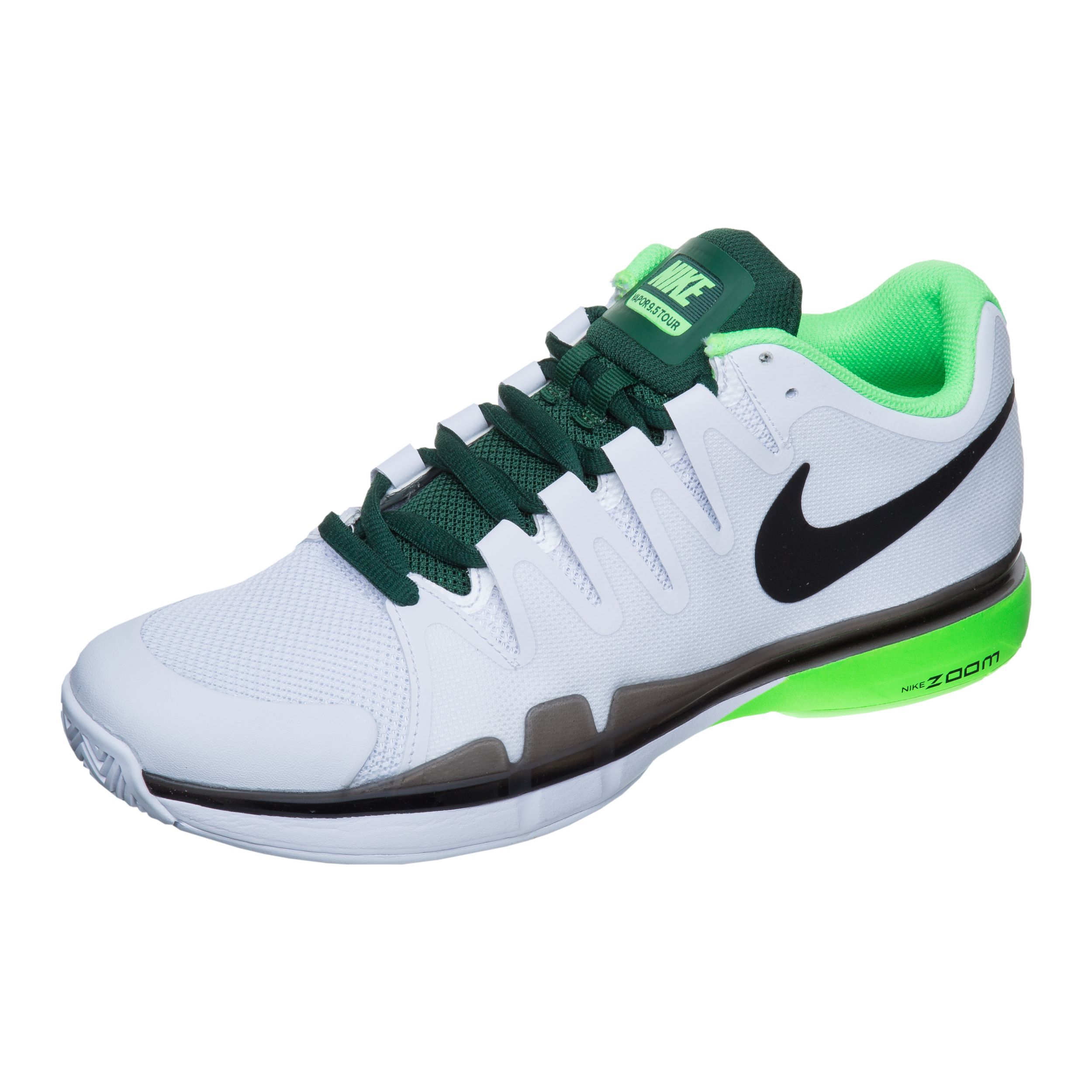 Roger Federer Zoom Vapor 9.5 Tour All Court Shoe Men - White, Green